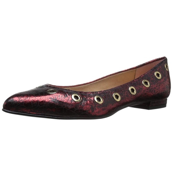 HOST PIC!!  FRENCH SOLE NY  FSNY Size 6.5 ‘Obtuse’ Grommet Flats NEW - Picture 2 of 6